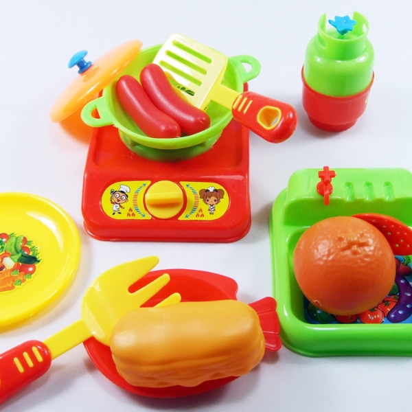 过家家玩具益智厨具 厨房仿真做饭玩具 餐具锻炼孩子动手能力