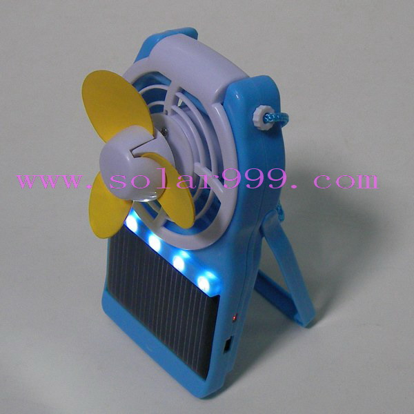 太阳能风扇 太阳能USB充电风扇 太阳能LED风扇