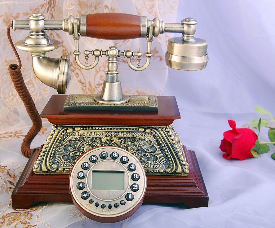 实木仿古电话机-嘉美特电话机