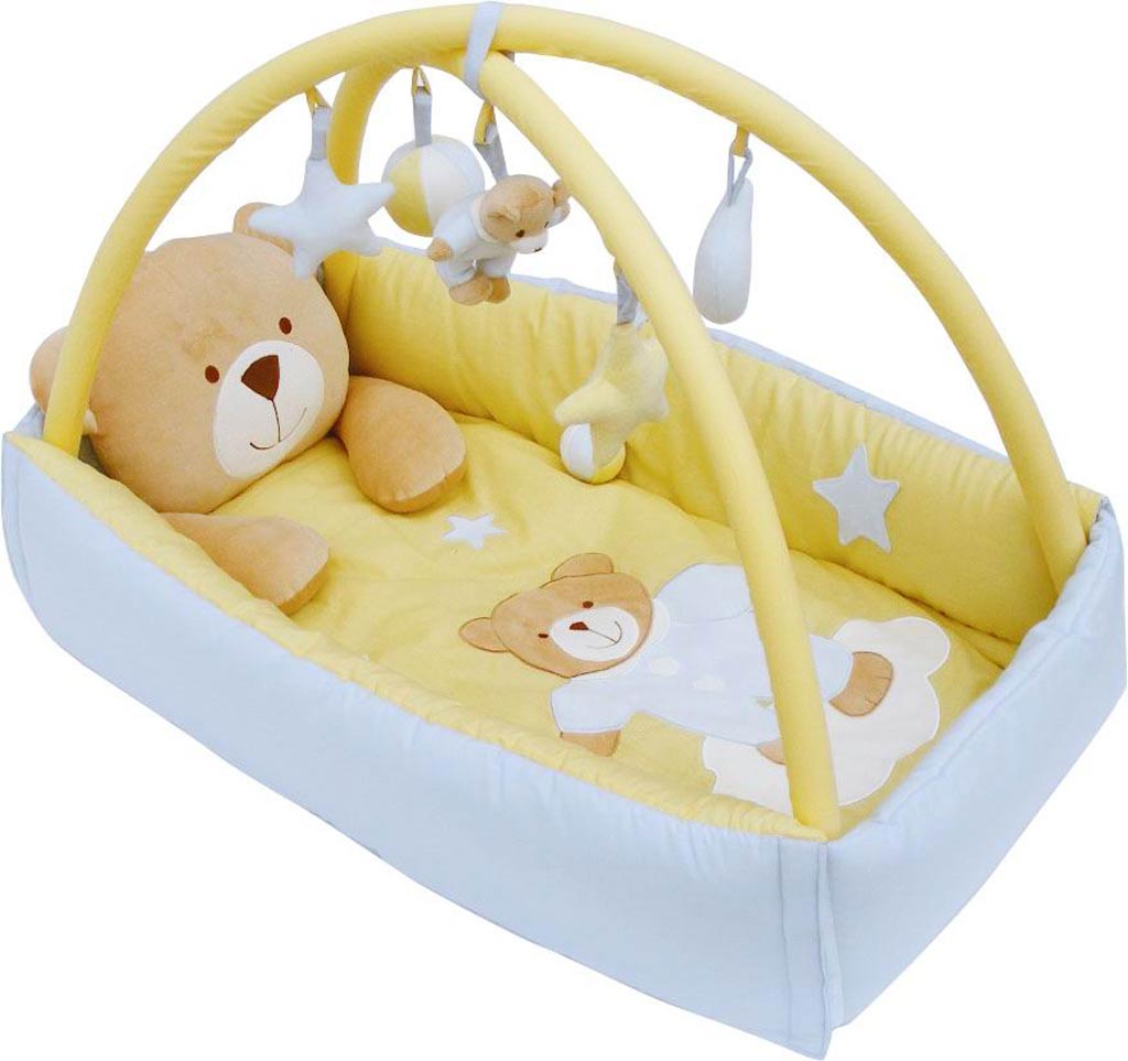 黄熊摇篮床，摇篮床，婴儿床，婴儿用品