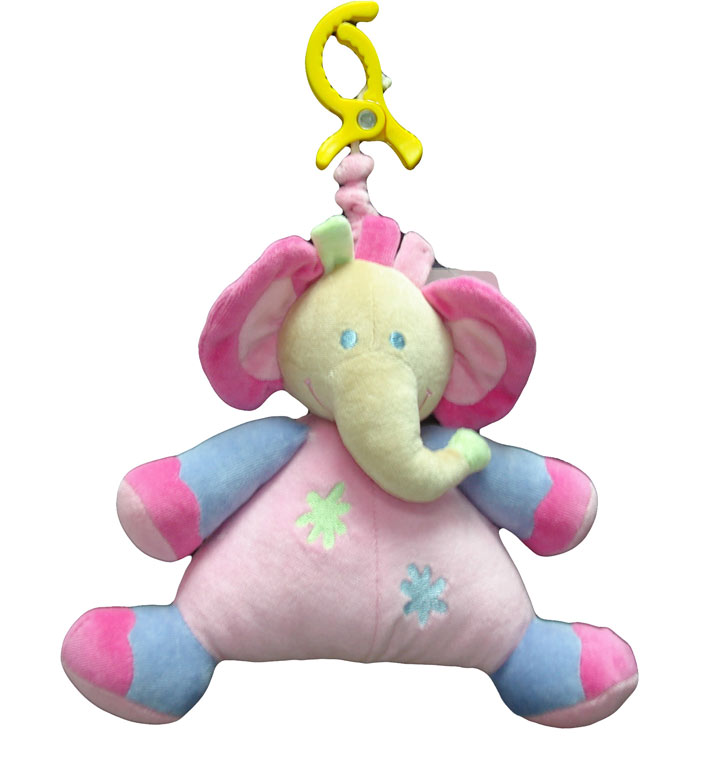 大象挂件（粉蓝色），婴儿玩具，玩具，毛绒玩具