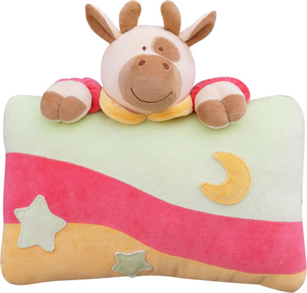 牛牛长方枕，婴儿枕头，婴儿用品，婴儿玩具