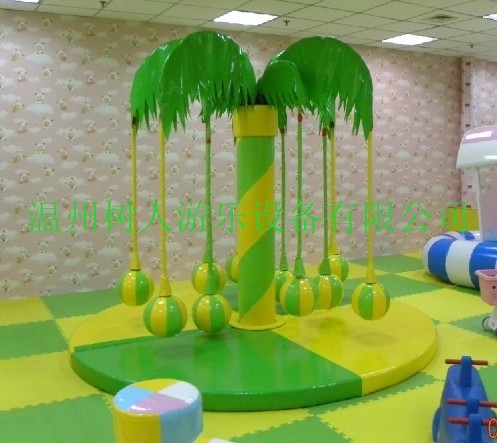 淘气堡电动椰子树手推精包装儿童游乐设备温州厂家