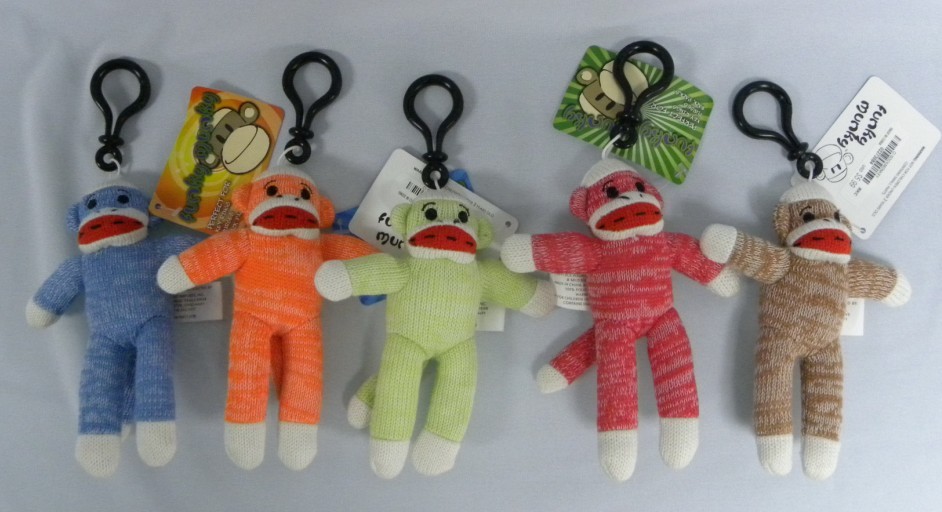 毛线猴子挂饰 毛线玩具 填充玩具  猴子玩具  挂饰