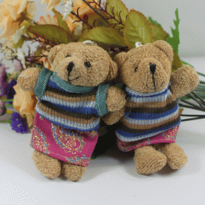 12CM情侣泰迪熊玩具（1对）