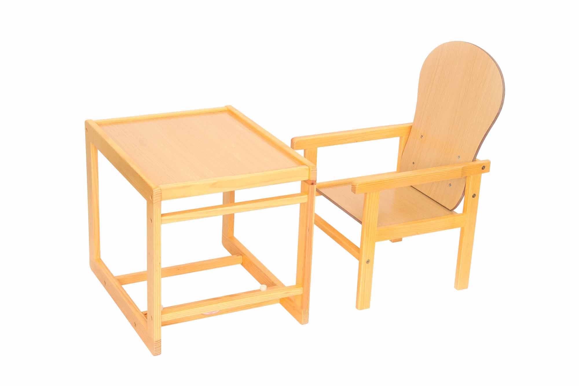 婴之王品牌儿童餐椅—实木两用餐椅