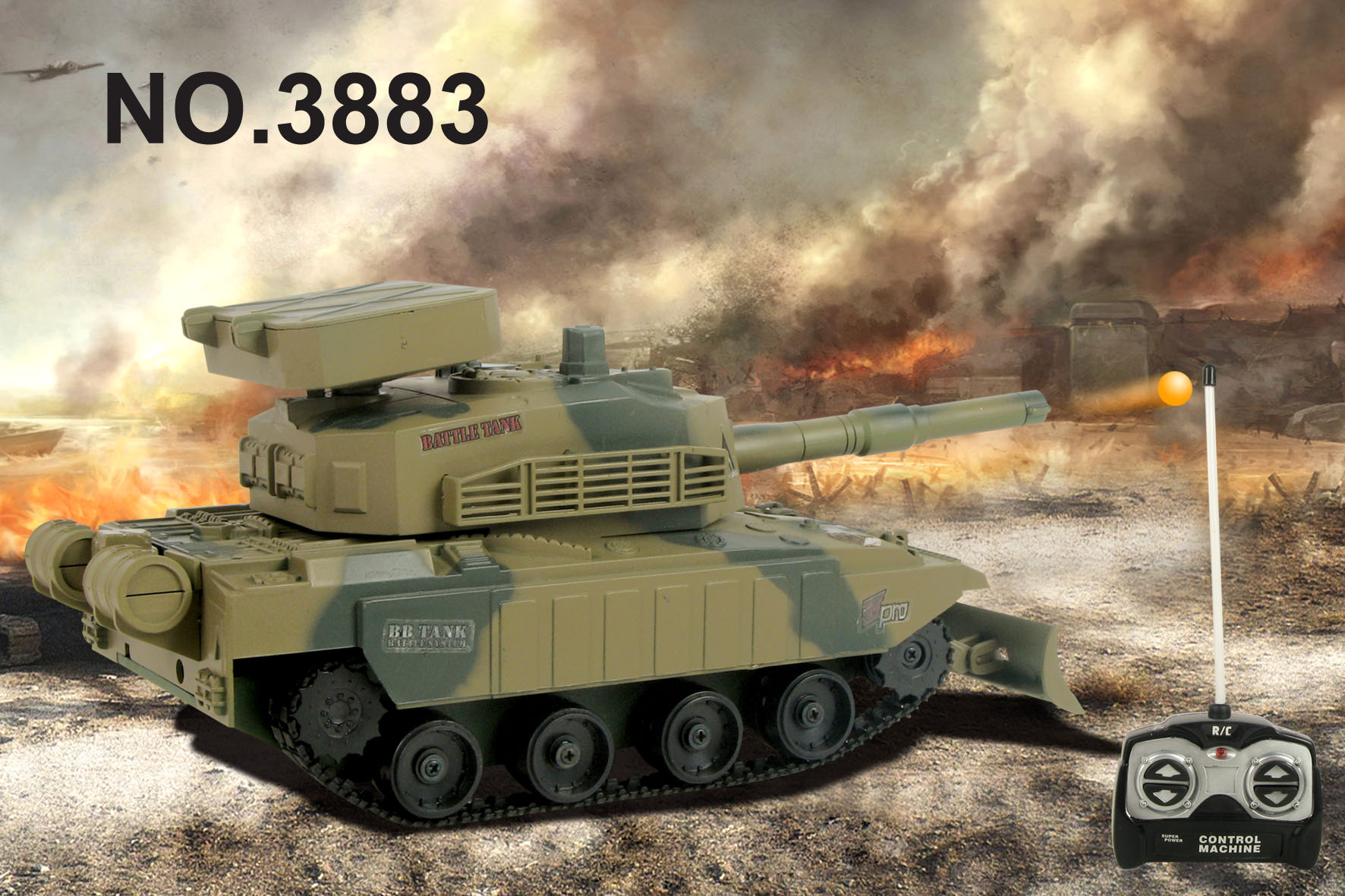 厂家直销3883B遥控坦克