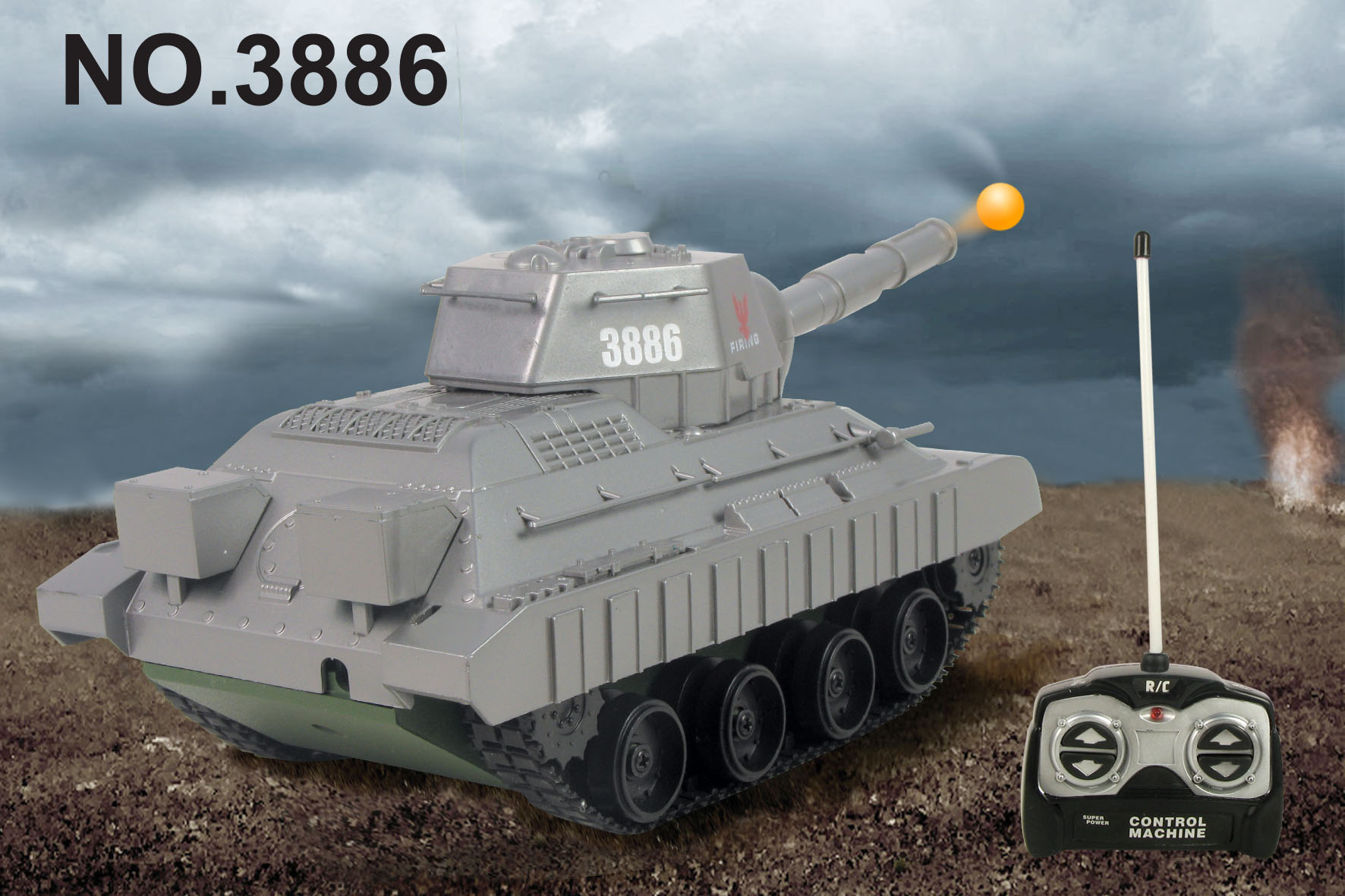 厂家直销3886B遥控坦克