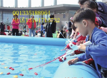 广场大型游乐水池 儿童钓鱼池 pvc摸鱼池 儿童