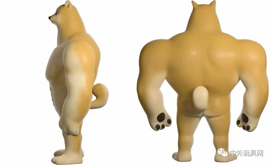 国外 ▌ swole doge 与小废狗形成强烈对比的筋肉柴犬也超级吸睛,不论