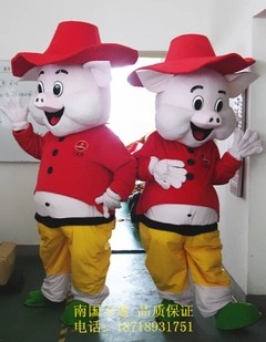 卡通人偶 演出道具服装 动物人偶 欢乐猪