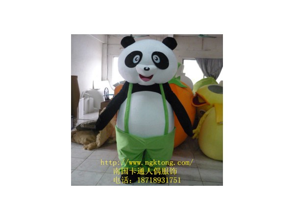 动物卡通服装 表演演出人偶 毛绒定做背带熊猫