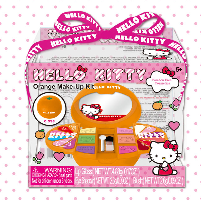 Hello Kitty桔子多层时尚彩妆盒
