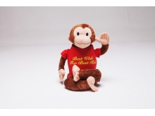 红猴子CG102 玩具、 靠垫、 毯子 三合一多功能毛绒玩具