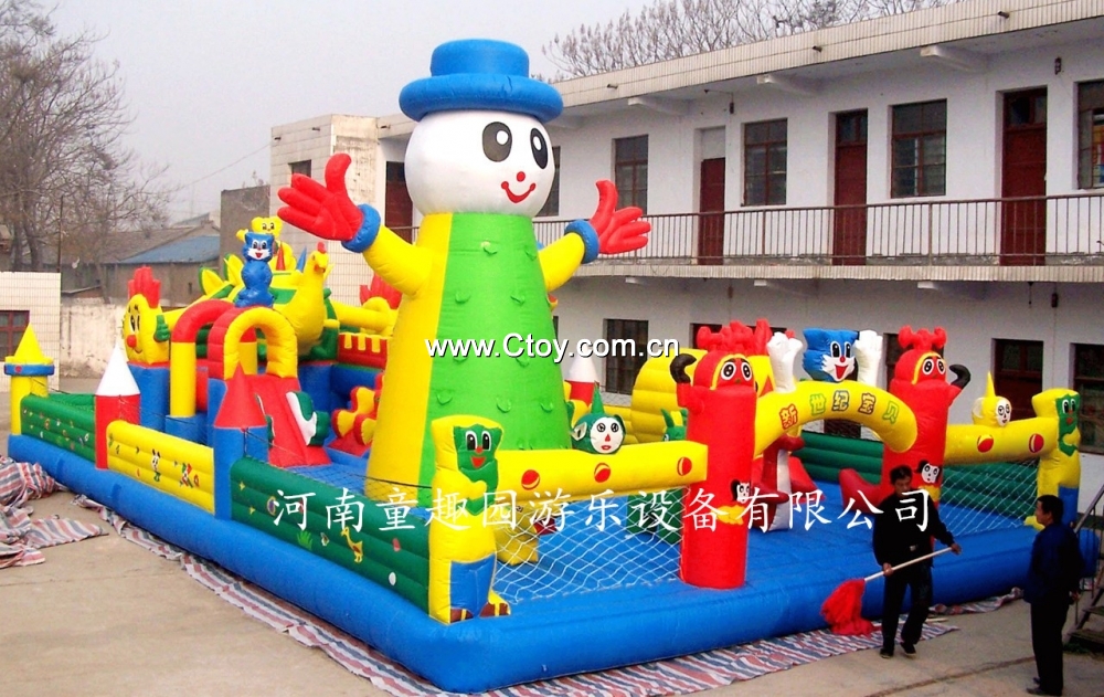 大型充气气垫床儿童充气蹦蹦床郑州大型充气玩具厂家