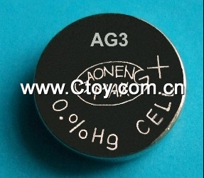 厂家 直销 无汞 环保 AG3 钮扣电池