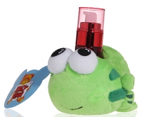 会学你说话的公仔玩具绿豆蛙创意毛绒公仔手机座 生日礼物可录音