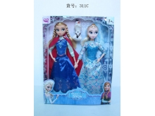 热销产品-11.5寸实身活动关节冰雪公主与安娜公主姐妹套装
