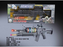 M16振动闪光语音电动枪（黑色）/软弹子弹