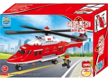 巧乐童益智积木 消防系列 消防直升机