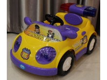 琪俊儿童电动车玩具车四轮电瓶遥控单驱动童车带警灯1150C