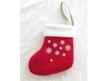 圣诞袜挂件 迷你圣诞袜吊饰 发光圣诞袜 来图订制圣诞袜