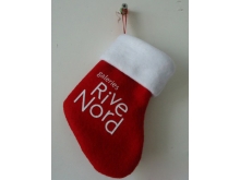 圣诞袜吊饰，来图订制logo圣诞袜，迷你圣，发光圣诞袜