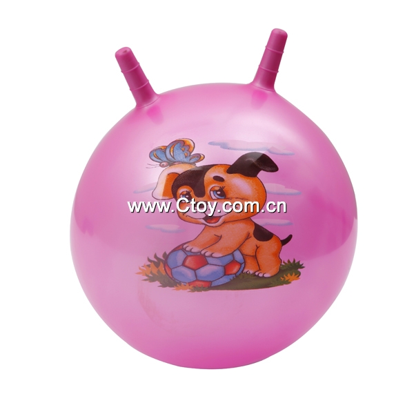25cm儿童充具玩具羊角球 2015热销儿童健身玩具球 环保