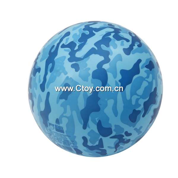 9寸PVC充气球 PVC充气玩具 印刷迷彩球  专业定制外贸