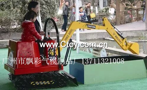 广州充气儿童乐园广东飘彩气模厂租赁儿童挖掘机