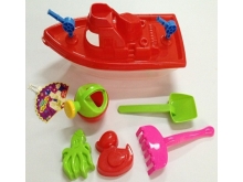 沙滩船六件套装玩具