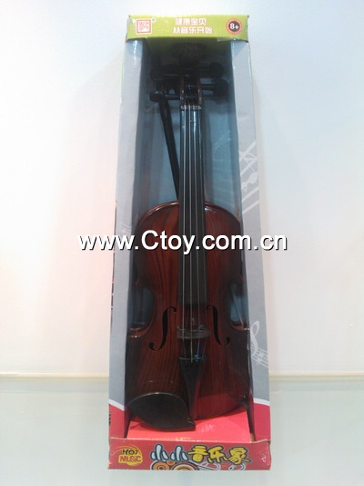 JF044373仿真可奏小提琴(深棕色中文包装)