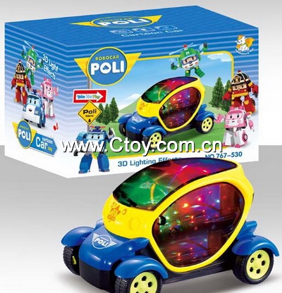 POLI救援队3D灯光电动概念车(带音乐)批发
