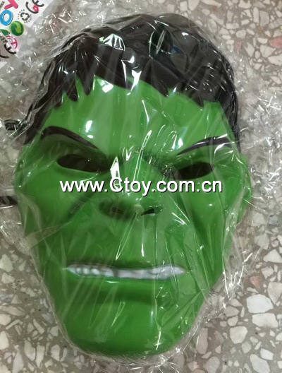 新款绿巨人面具搭配橡皮绳子四款混装批发