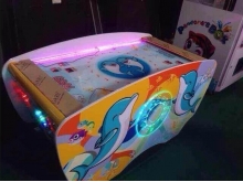 新款投币儿童迷你曲棍球游戏机海洋气垫球游戏机亲子电玩设备