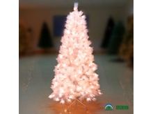 LED灯圣诞树,白色带LED灯圣诞树