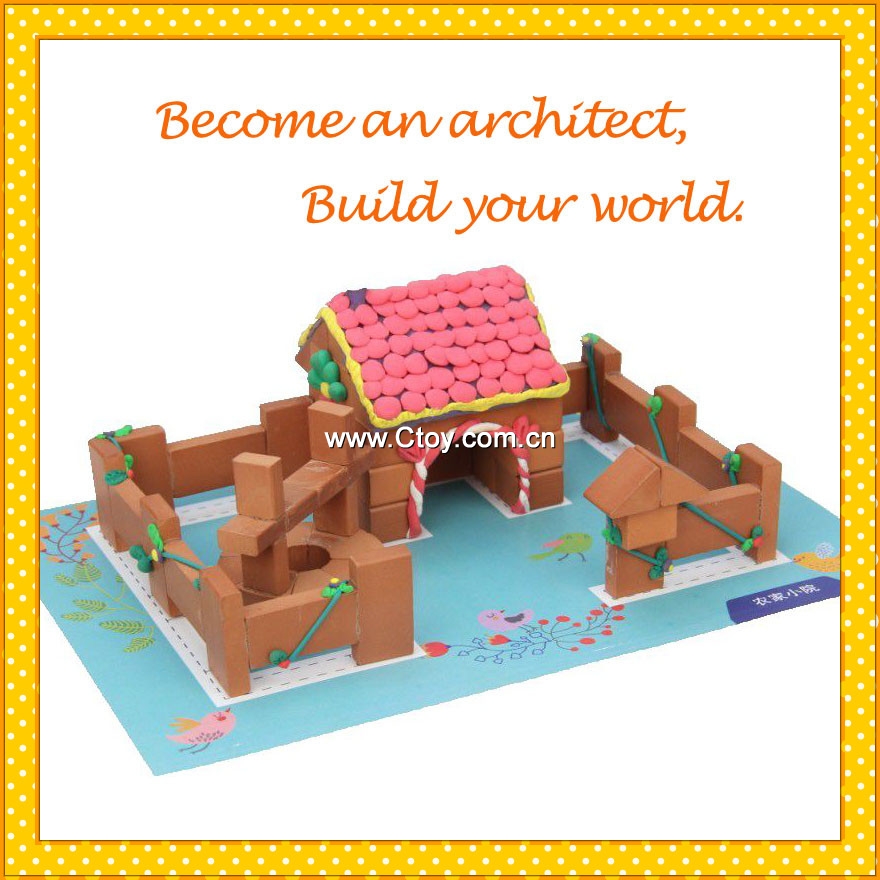 小砖家迷你建筑玩具DIY手工-可爱小屋