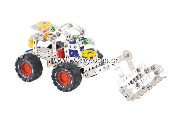 金属智力自装工程车193件（DIY玩具）
