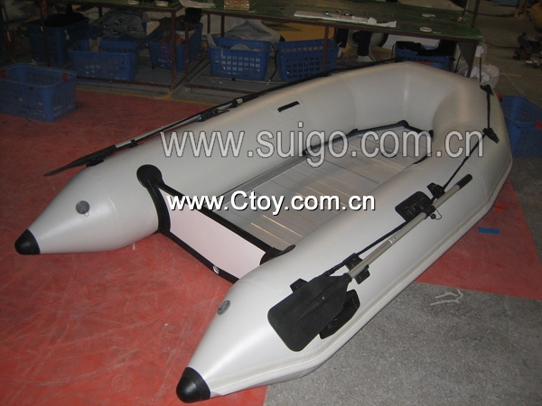广州美星游艇生产充气船充气橡皮艇 铝合金底板 可装挂机