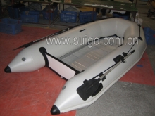 广州美星游艇生产充气船充气橡皮艇 铝合金底板 可装挂机