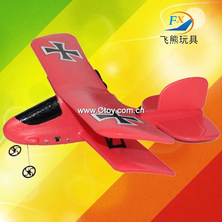 飞熊FX808遥控滑翔机七彩闪灯双层固定翼2.4G遥控飞机