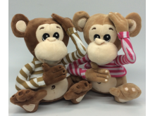 猴子动物公仔 毛绒玩具定制 猴年吉祥物 玩具加工毛绒玩具代工