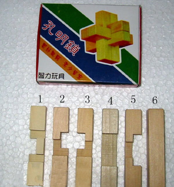 六根孔明锁的解法孔明锁6根玩法