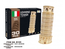 领乐思3D立体拼图B105比萨斜塔(意大利)30块