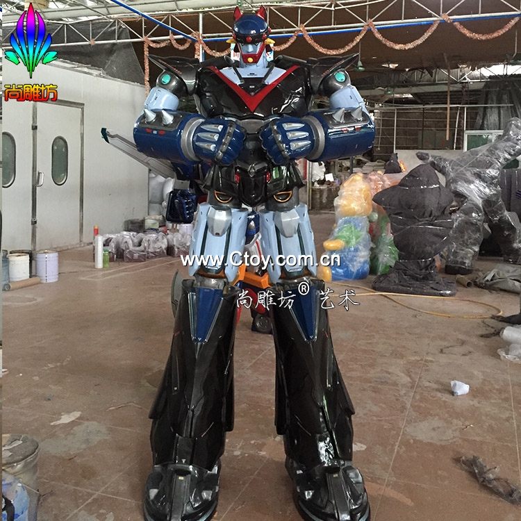 机器人雕塑模型儿童王国装饰大型玻璃钢机械雕塑 可租赁
