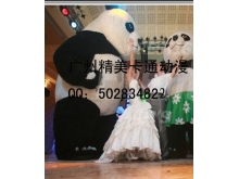 熊猫毛绒充气卡通服装 婚庆表演服装 行走卡通