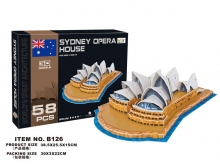 领乐思3D立体拼图B126悉尼歌剧院(澳洲悉尼)58块