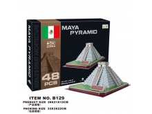 领乐思3D立体拼图B129玛雅金字塔(墨西哥)48块