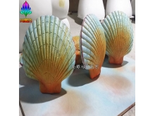 海洋贝壳定制海洋主题多彩仿真贝壳玻璃钢雕塑海洋主题场景制作