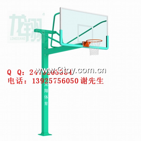 广东单臂T型固定篮球架厂家批发